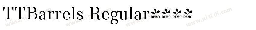 TTBarrels Regular字体转换